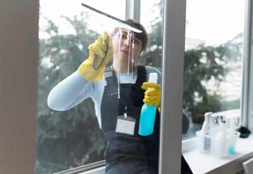 Nettoyage de vitres intérieures et extérieures au Poët-Laval